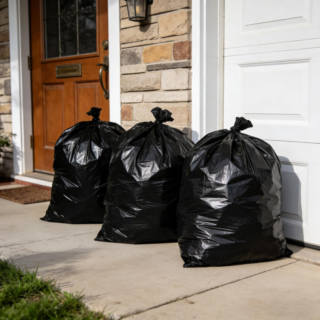 40-45 Gallon 100 Count 21 Micron HDPE Trash Bags L29865