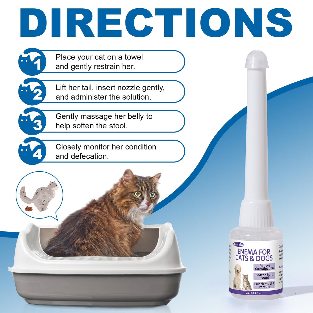 Disposable Enema for Cats & Dogs 6mL (3 Pack) V39182