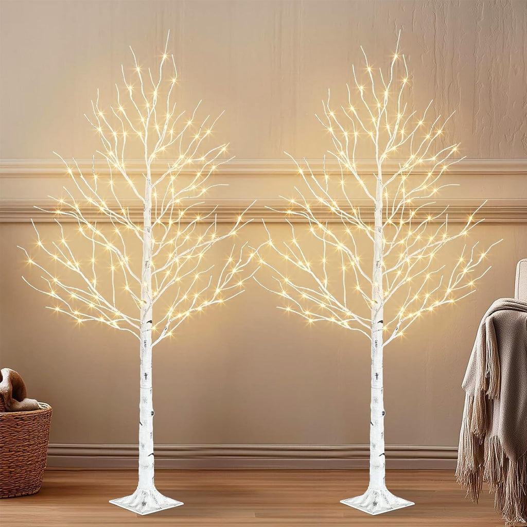 6ft Lighted Birch Tree W507