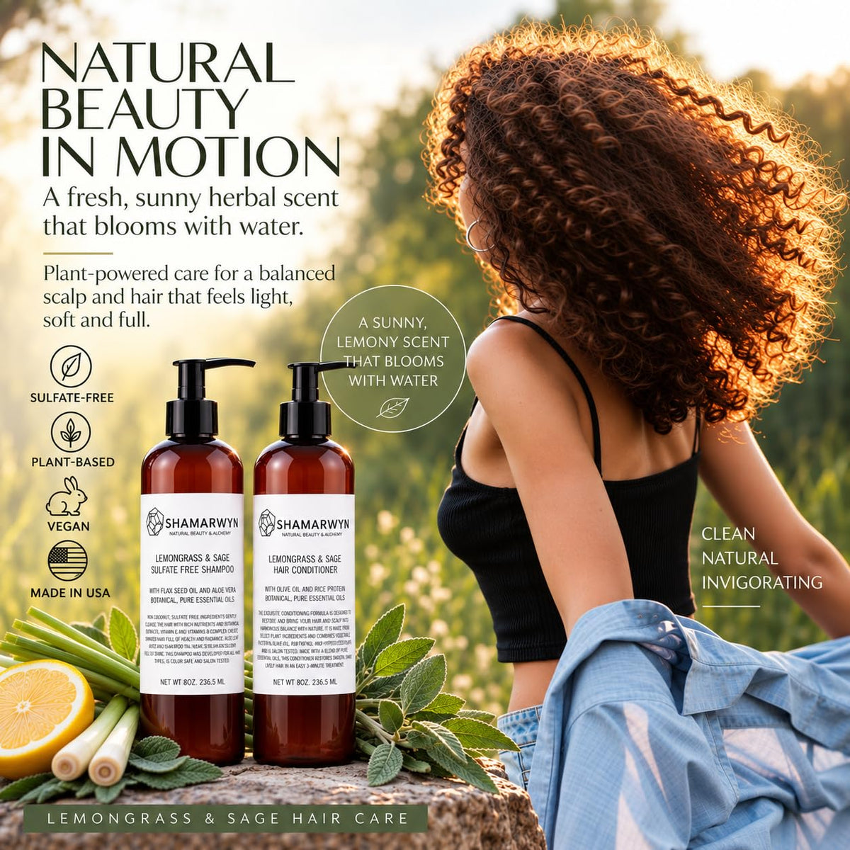 Sulfate-Free Shampoo & Conditioner Set 8 oz N161