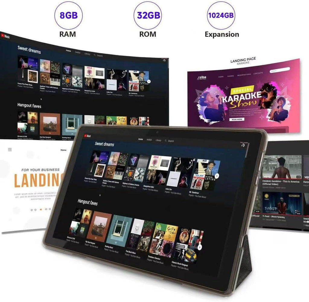 10 Inch Android Tablet with Case Stylus V635871