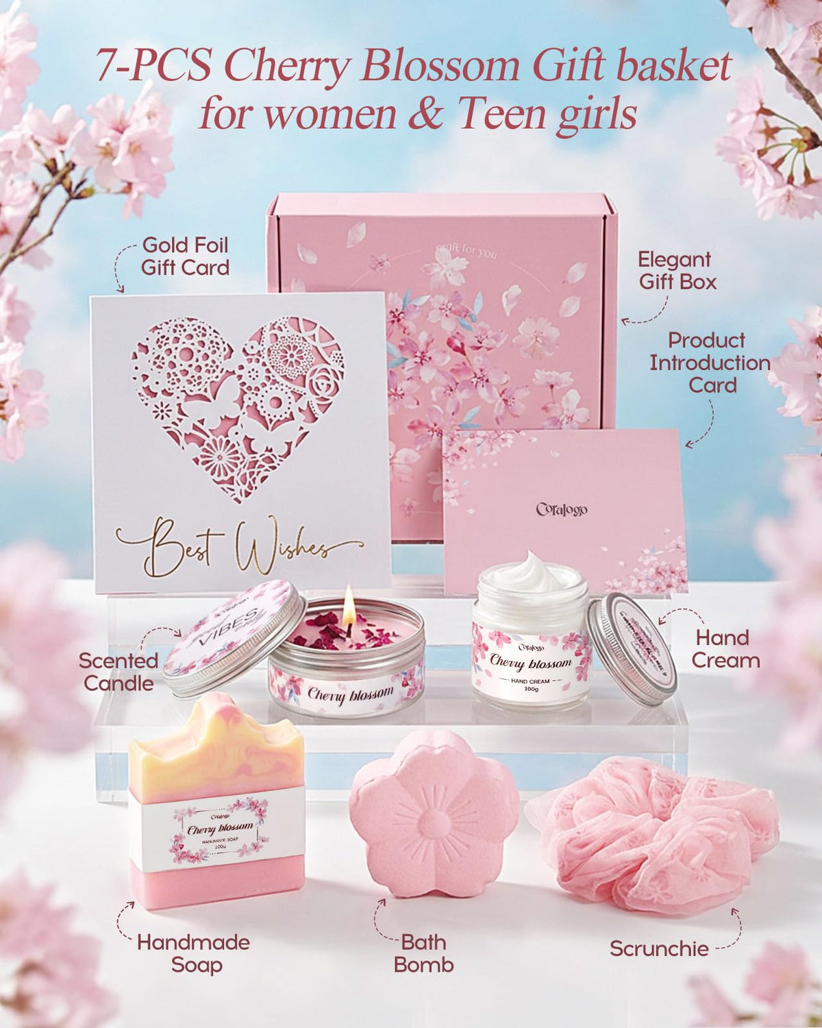 Spa Gift Basket with Greeting Card N128