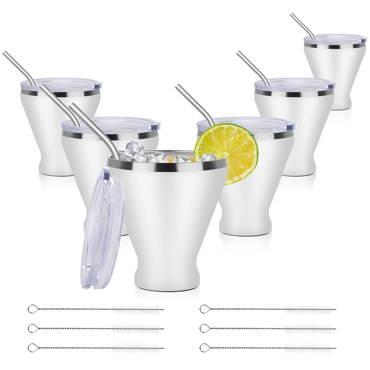 Stemless Insulated Martini Glass Set of 6 Q3002