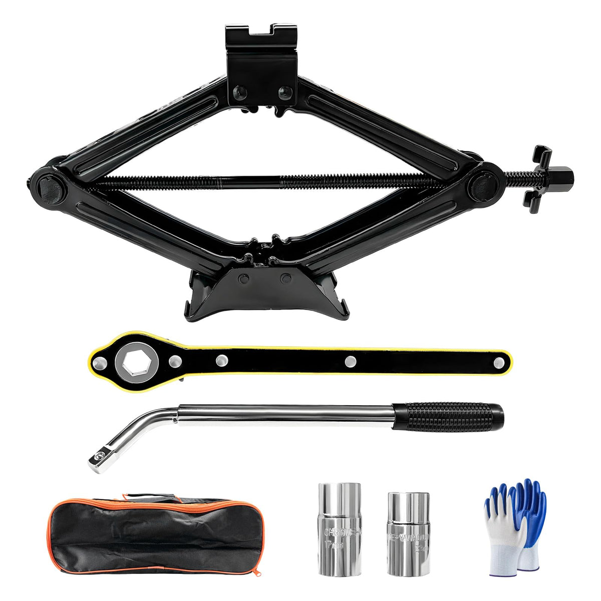 2 Ton Scissor Jack Kit with Lug Wrench G8665