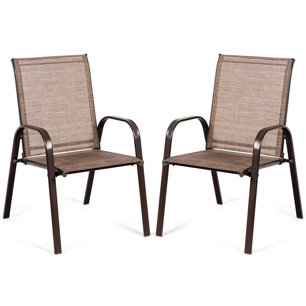2 Piece Outdoor Patio Chairs with Breathable Fabric A8406