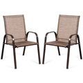 2 Piece Outdoor Patio Chairs with Breathable Fabric A8406