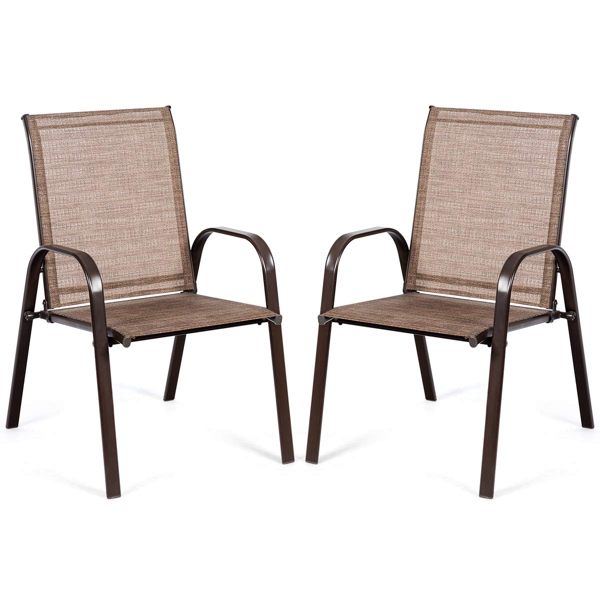 2 Piece Outdoor Patio Chairs with Breathable Fabric A8406