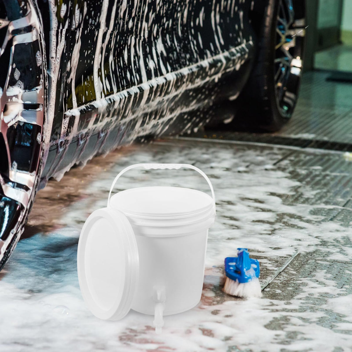 Outdoor Water Storage Bucket with Faucet 10l Capacity U6541