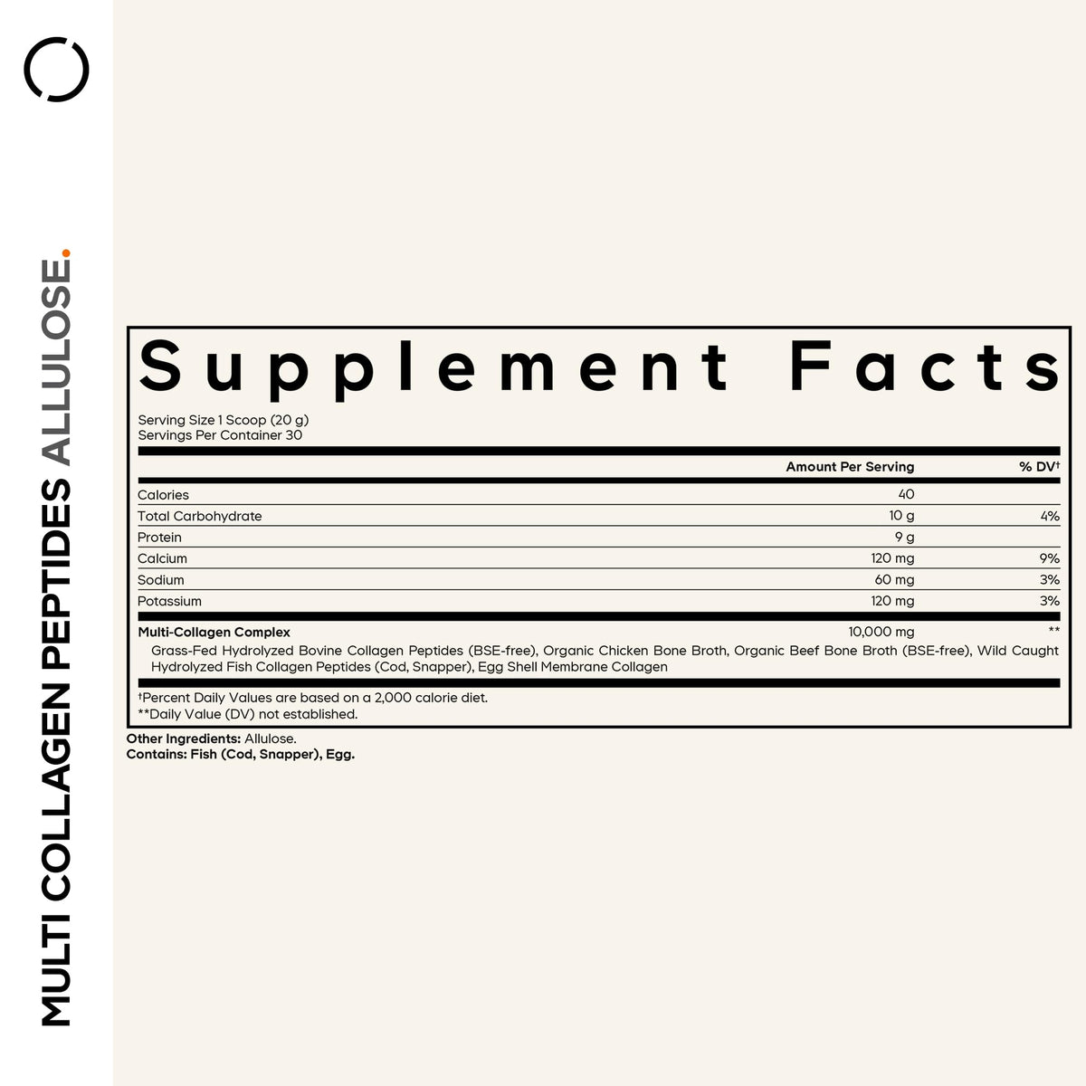 Unflavored Multi Collagen Peptides Powder 21.16 Oz T9219