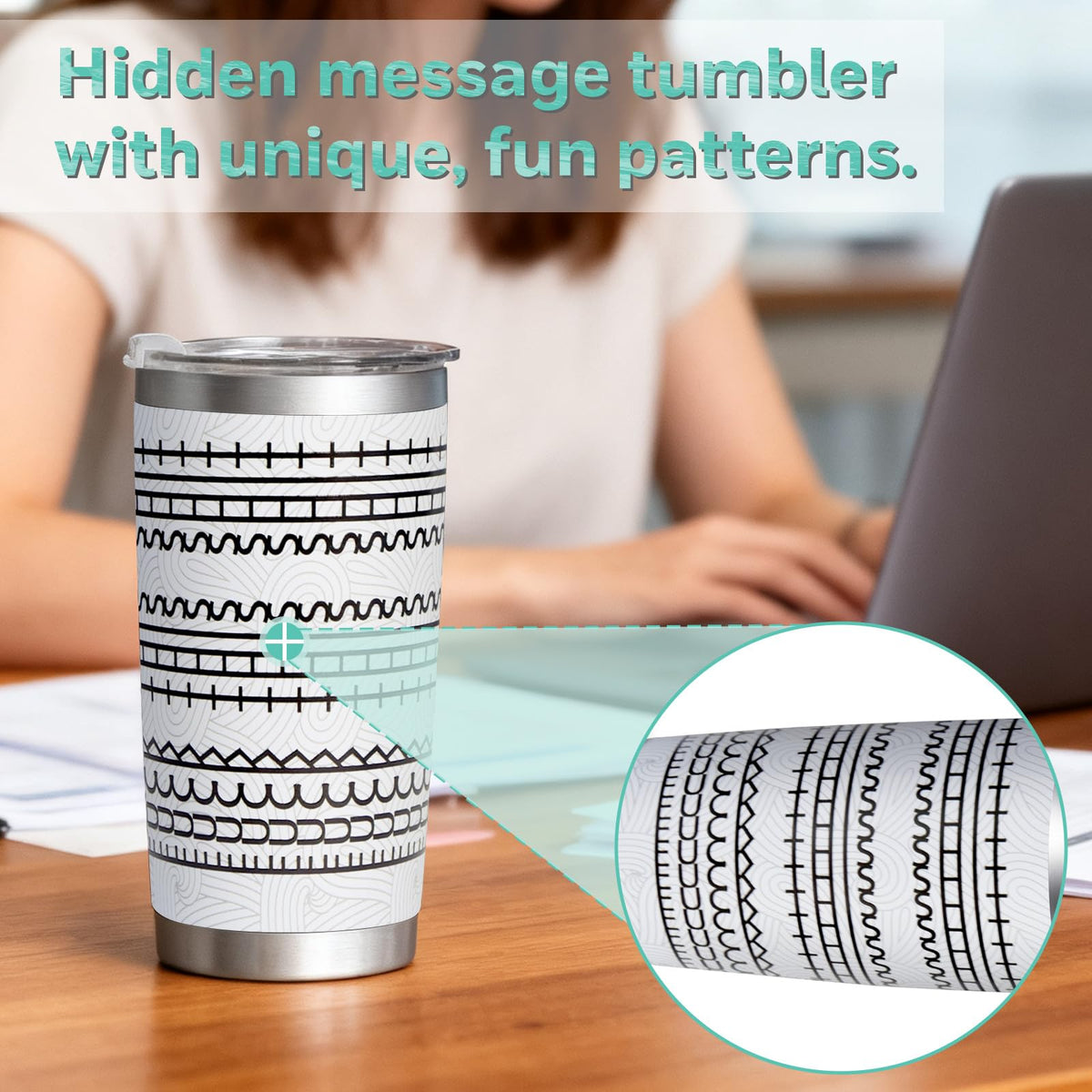 20oz Stainless Steel Travel Tumbler Y251114