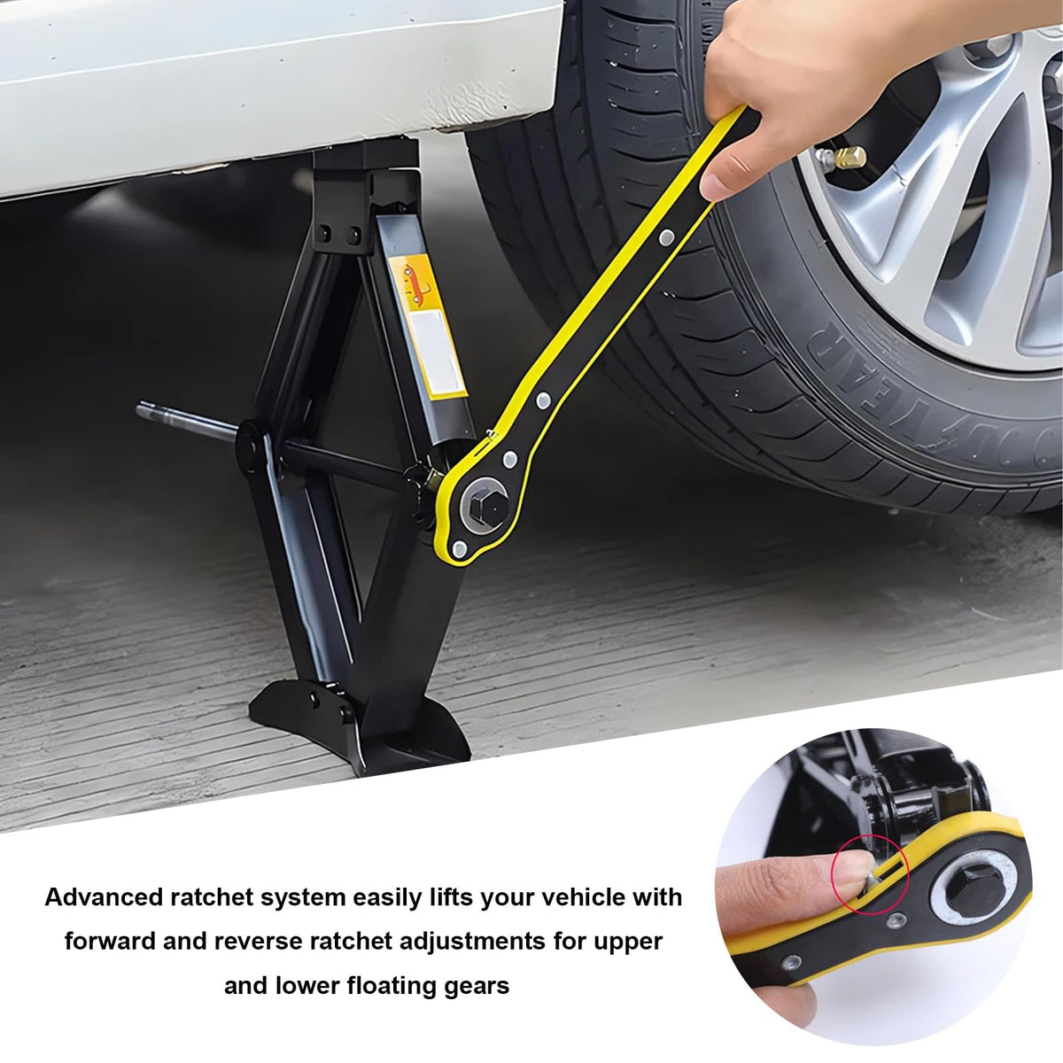 2 Ton Scissor Jack Kit with Lug Wrench G8665