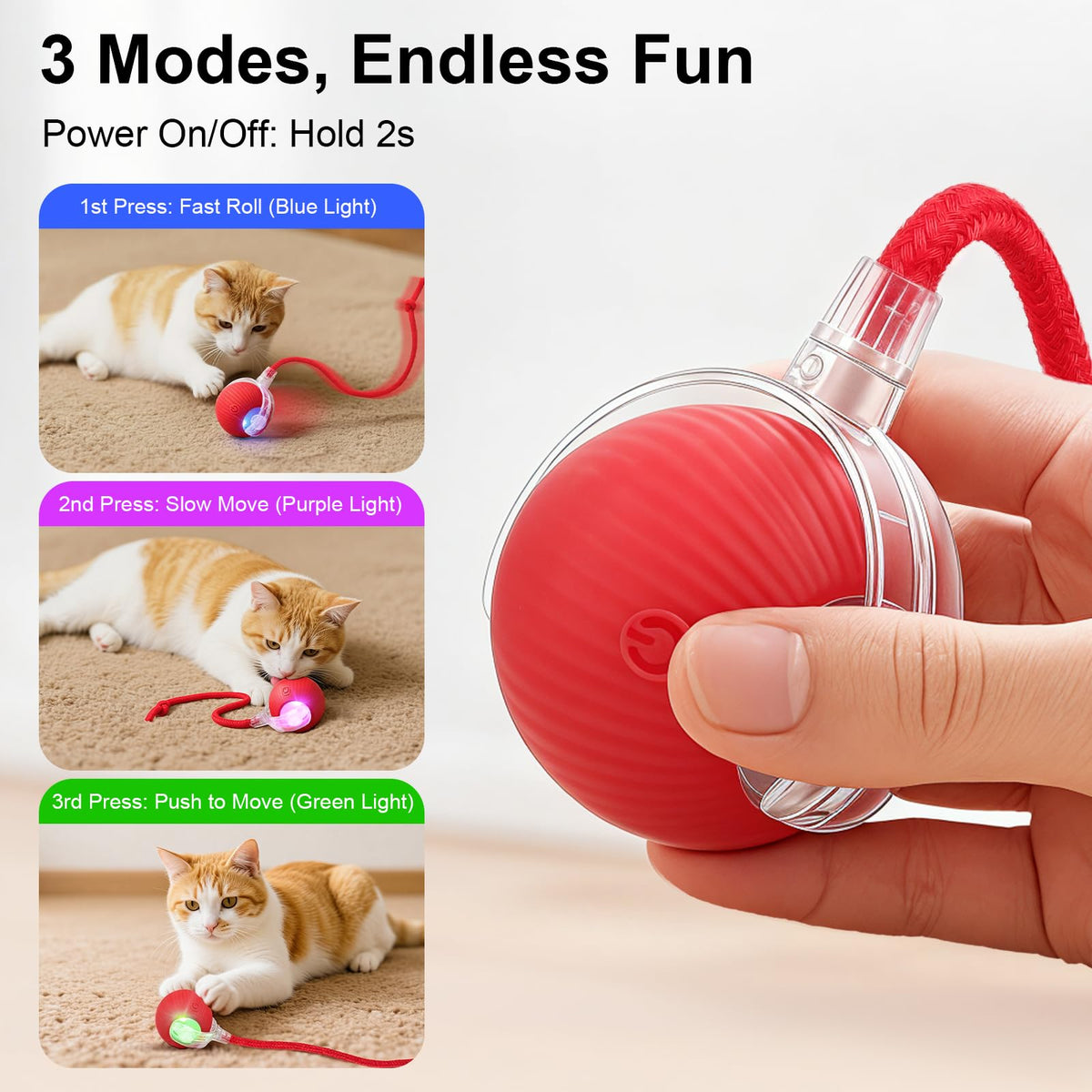 Automatic Rolling Electronic Cat Dog Toy U460