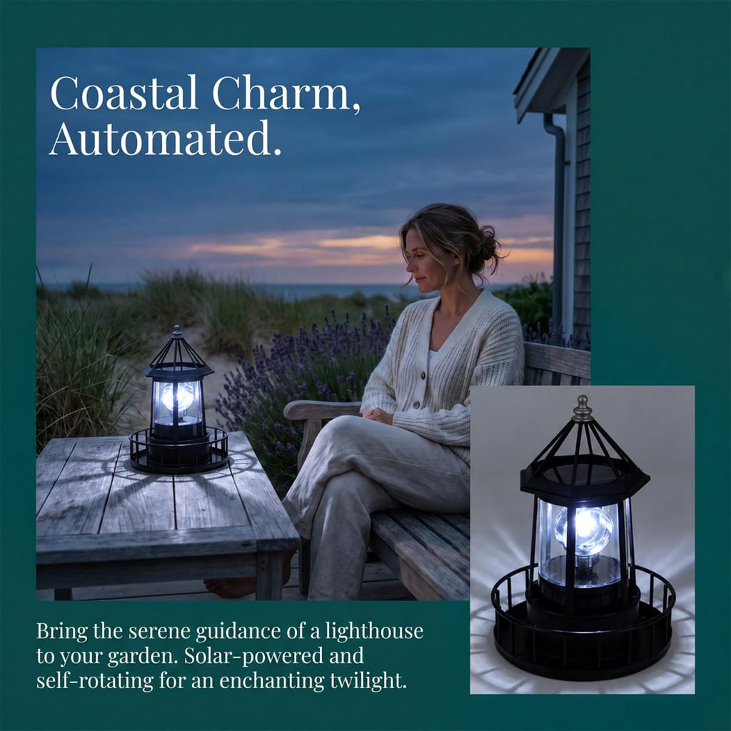 Solar Lighthouse Lamp I13712