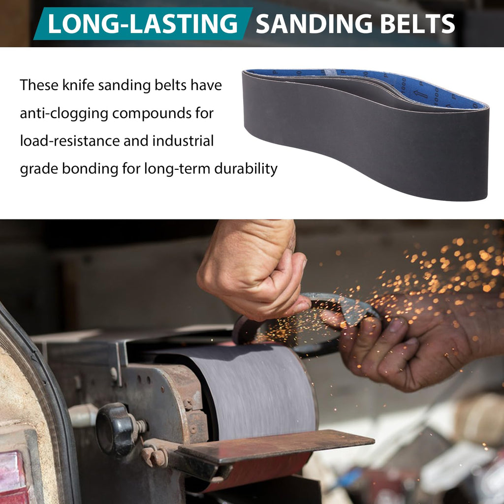 4x36 Inch Sanding Belts 400 600 800 1000 Grits 8 Pack T8766