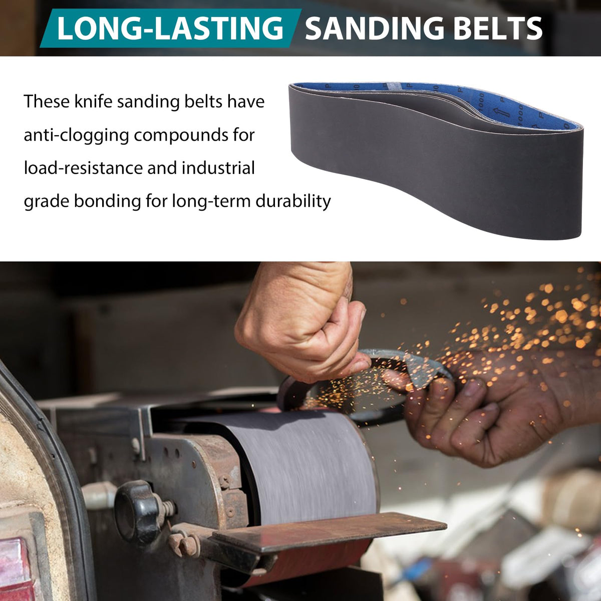 4x36 Inch Sanding Belts 400 600 800 1000 Grits 8 Pack T8766