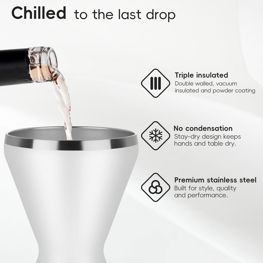 Stemless Insulated Martini Glass Set of 6 Q3002