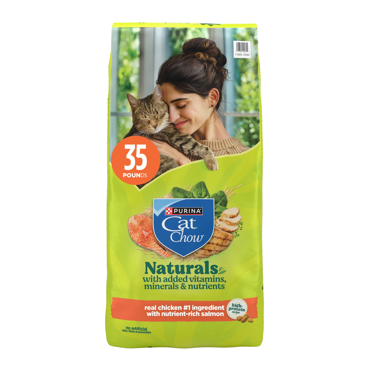High Protein Dry Cat Food with Vitamins and Minerals 35 lb Bag S688