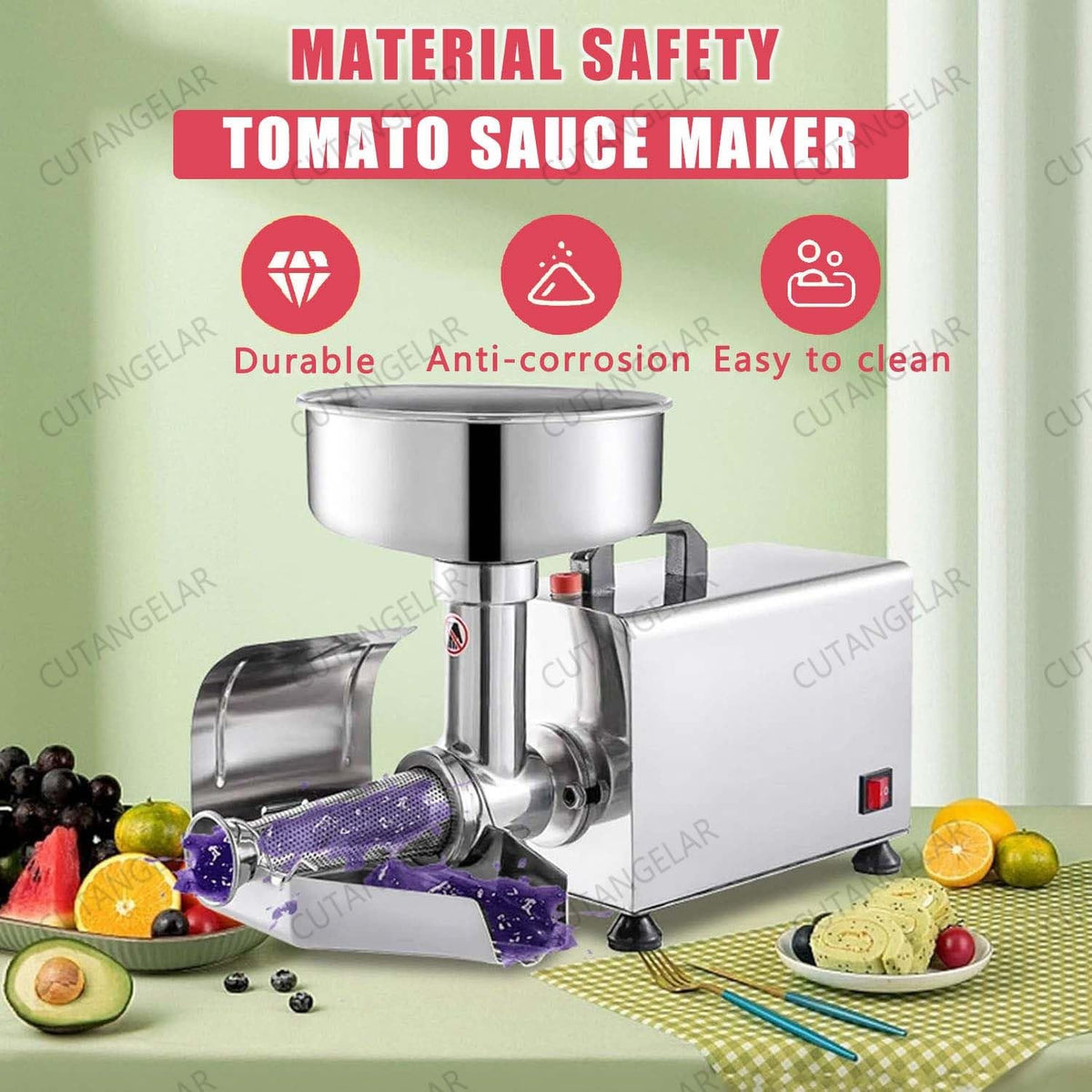 450W Electric Tomato Strainer with Seed Separator J594979
