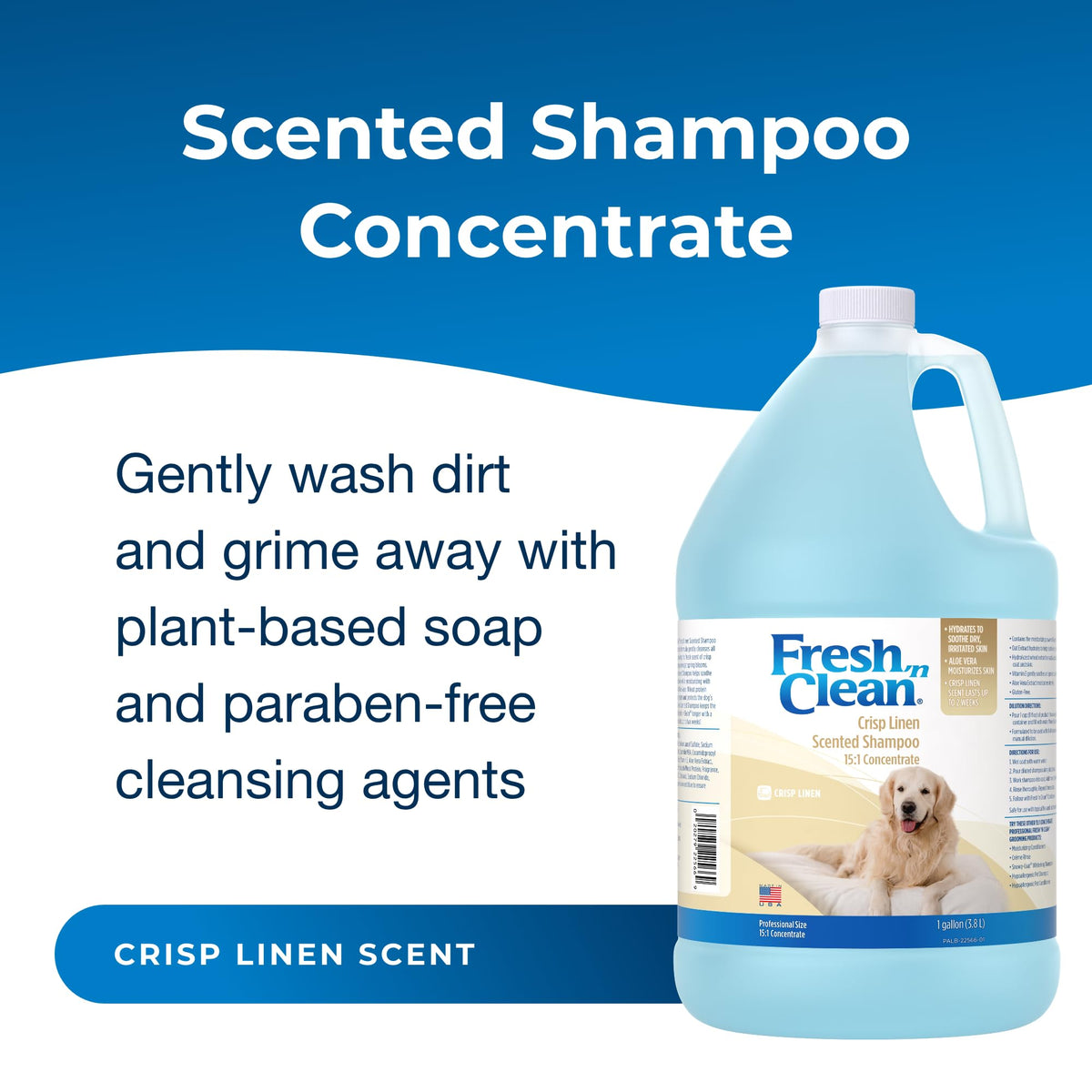 Linen Scented Shampoo 1 Gallon with Vitamin E & Aloe Vera T69743