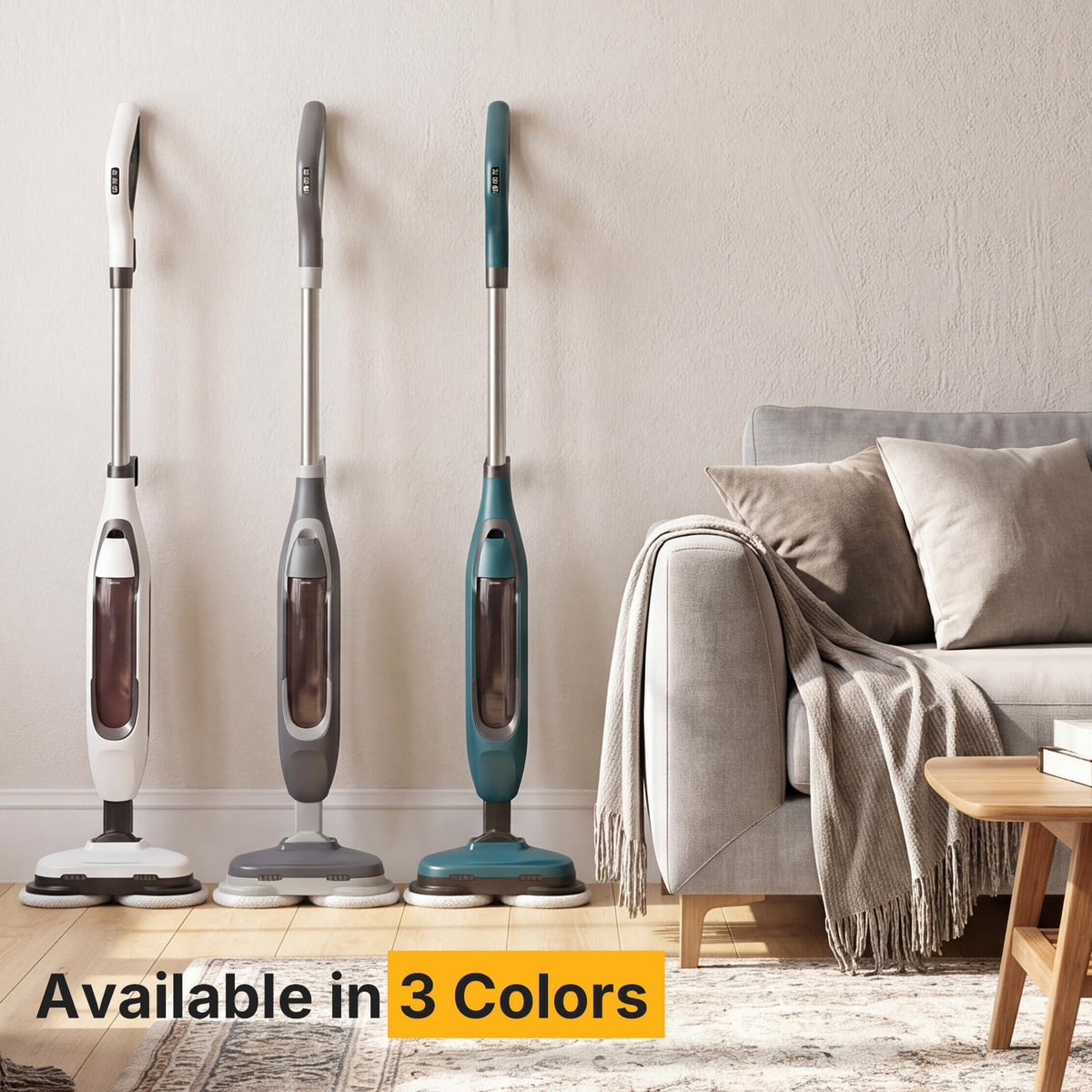 Dual Rotating Scrub & Steam Mop B4449