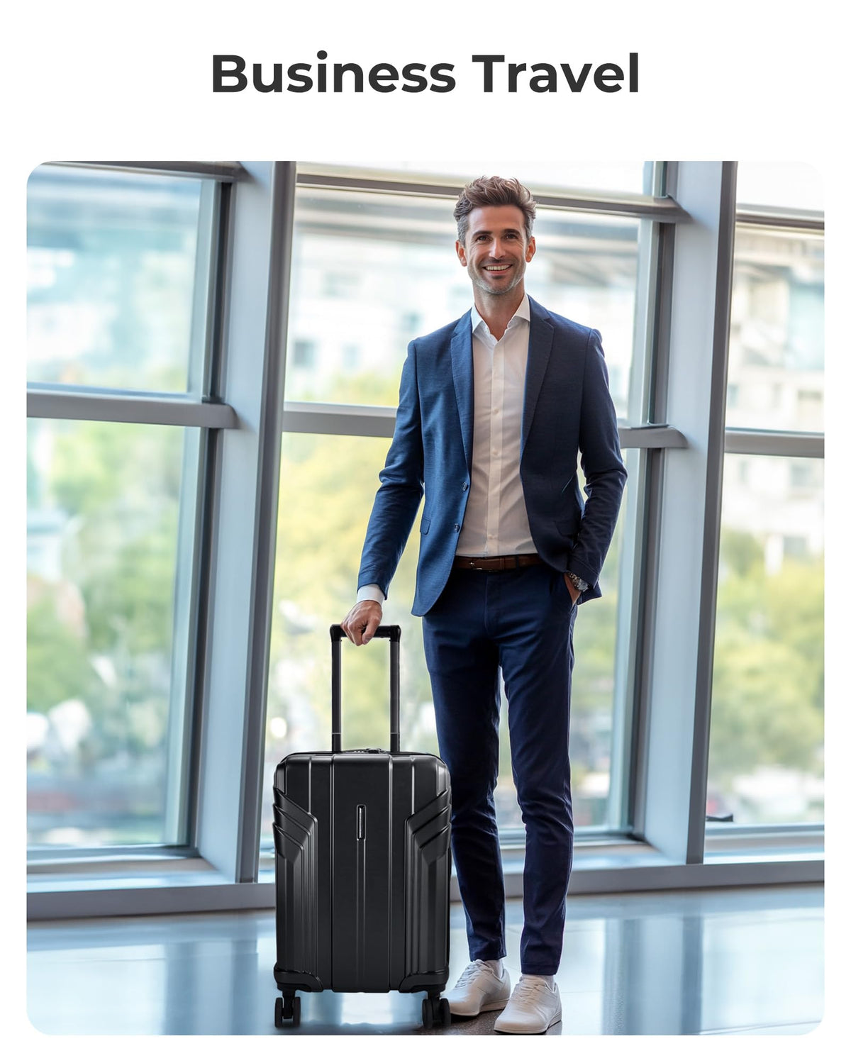 Expandable Carry On Luggage 22x14x9 Black Z99100