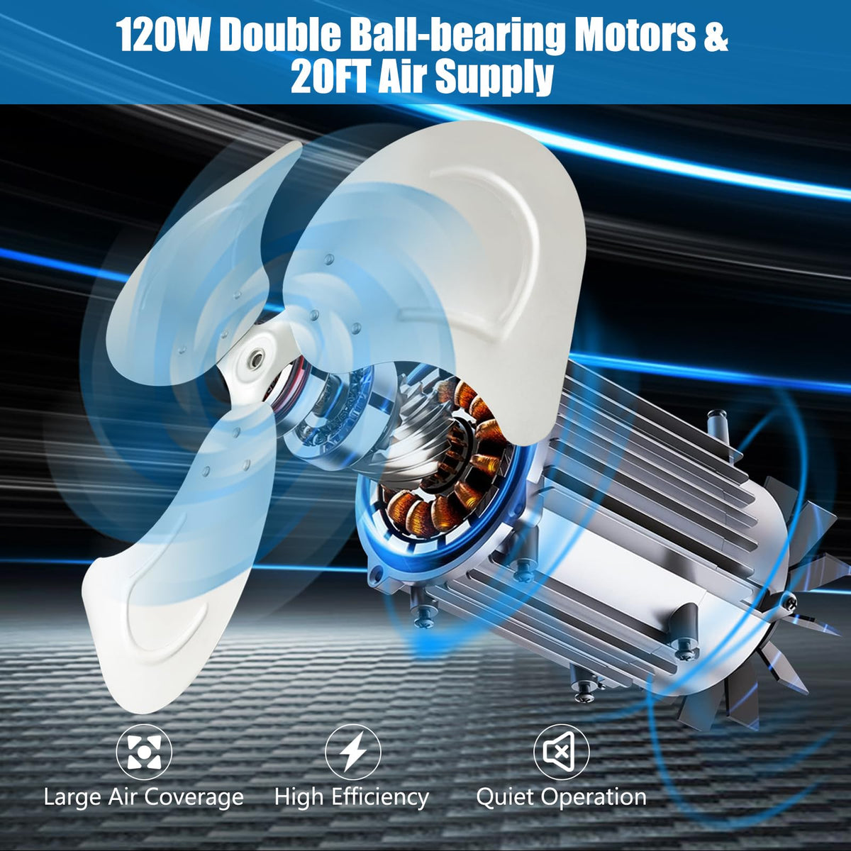 20 Inch Oscillating Wall Fan Z6345