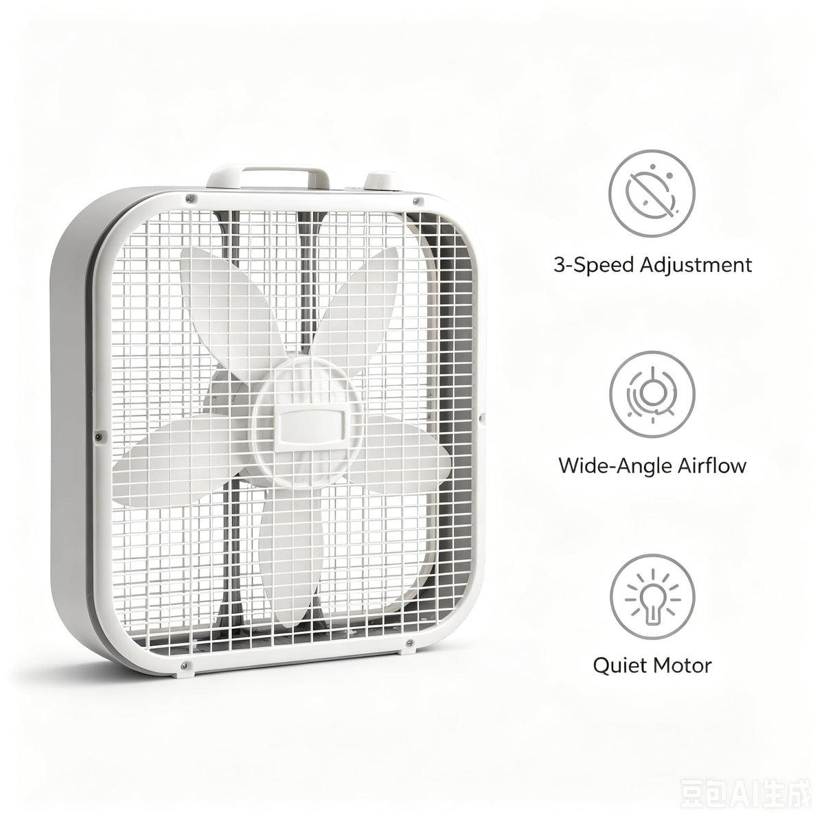 20 Inch 3 Speed Box Fan G80613