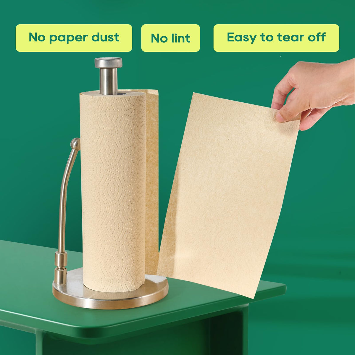Bamboo Paper Towels, 8 Rolls, 2 Ply 120 Sheets T9314