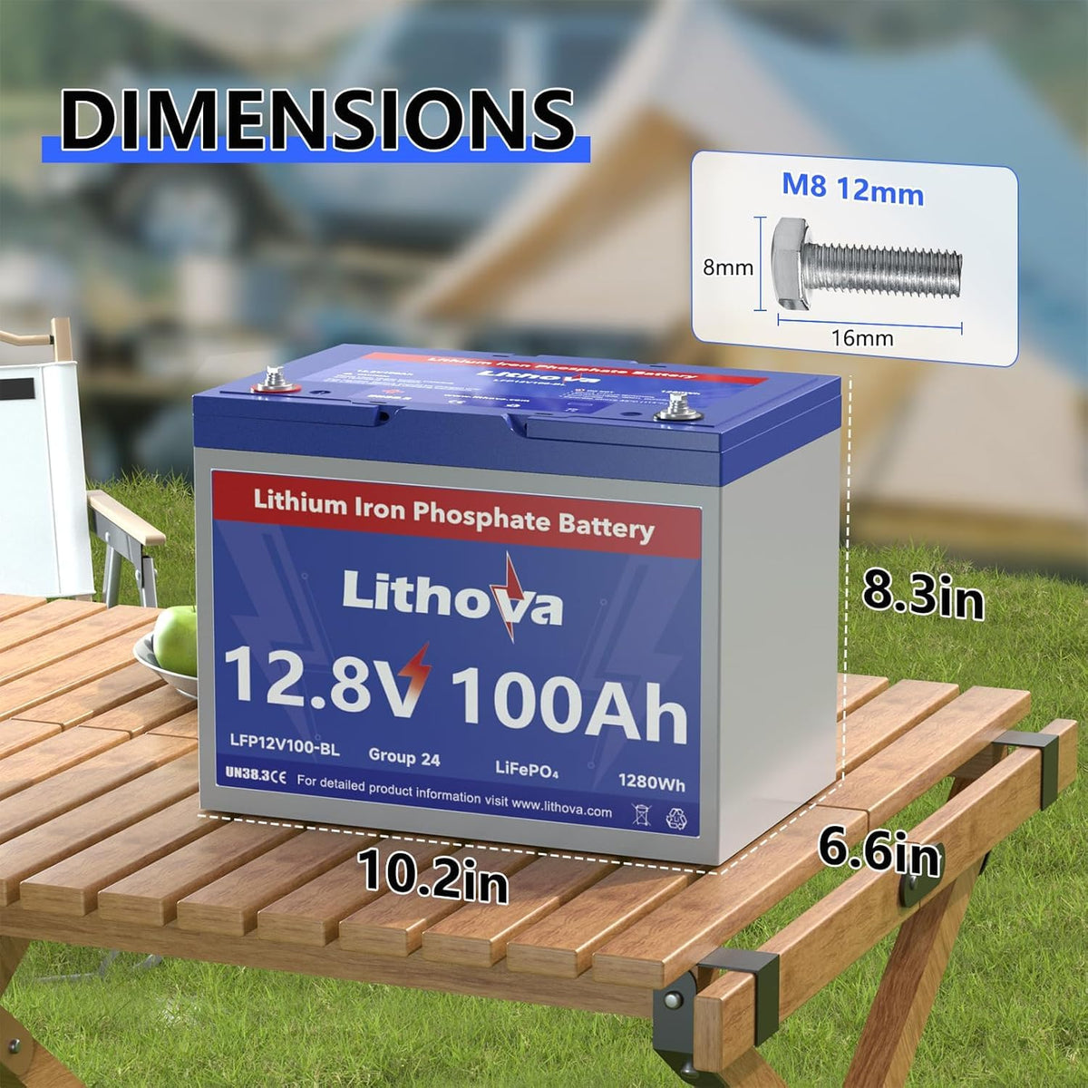 12V 100Ah LiFePO4 Battery A594183