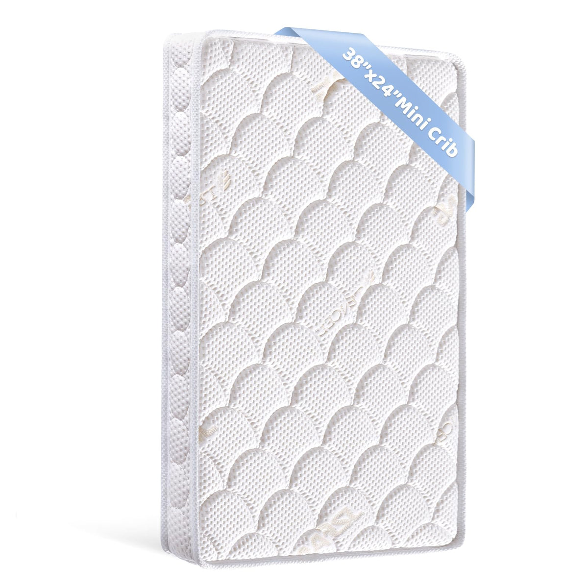 Mini Crib Mattress 38x24x4 Inch Dual Sided Firm Support Comfort Foam L5579