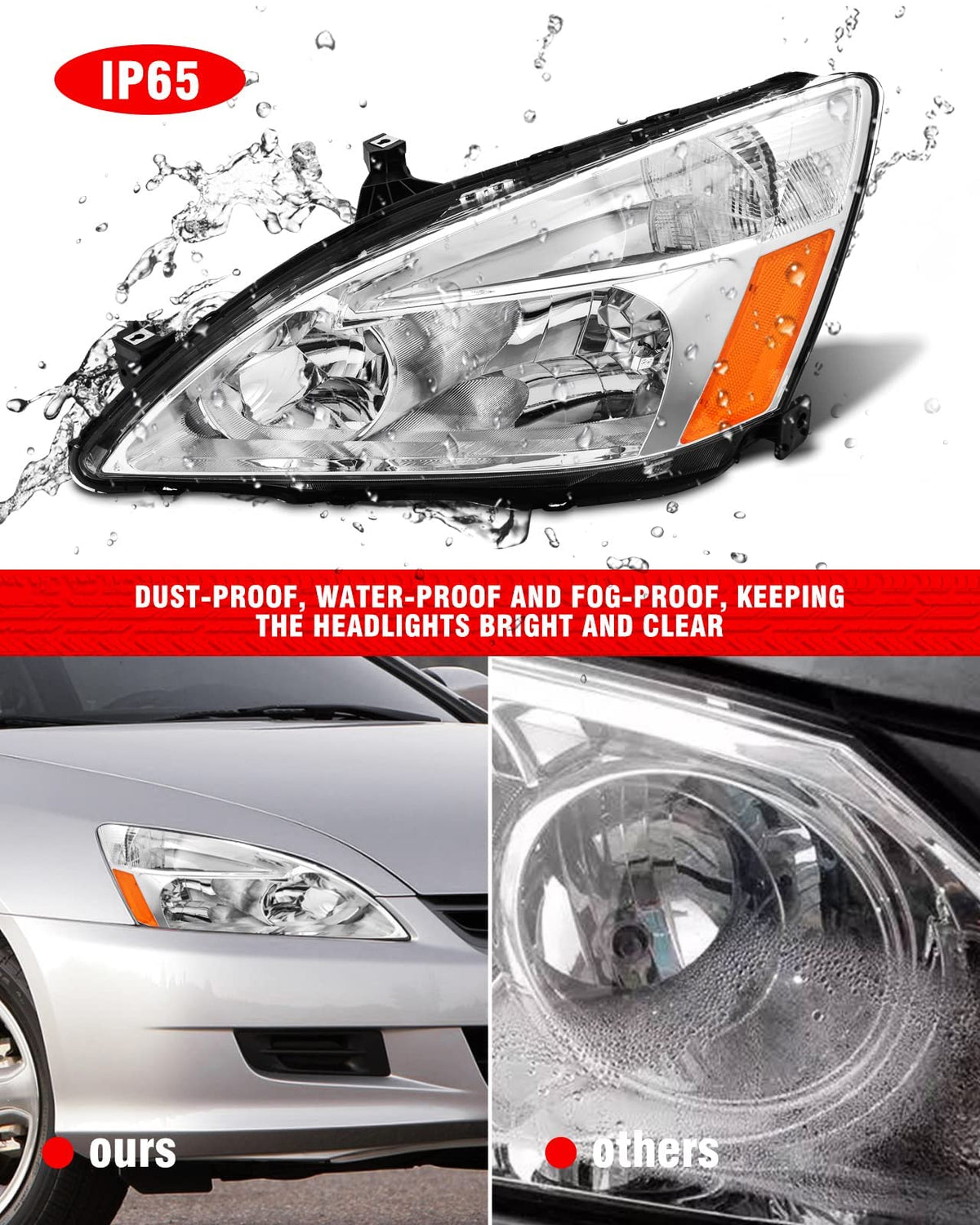 2003-2007 Honda Accord Halogen Headlight S54716