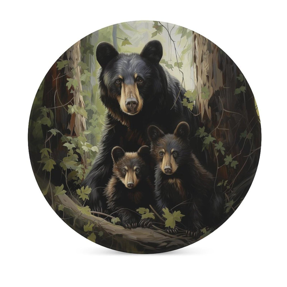 Absorbent Ceramic Stone Coasters Set of 4 Cork Base H352704