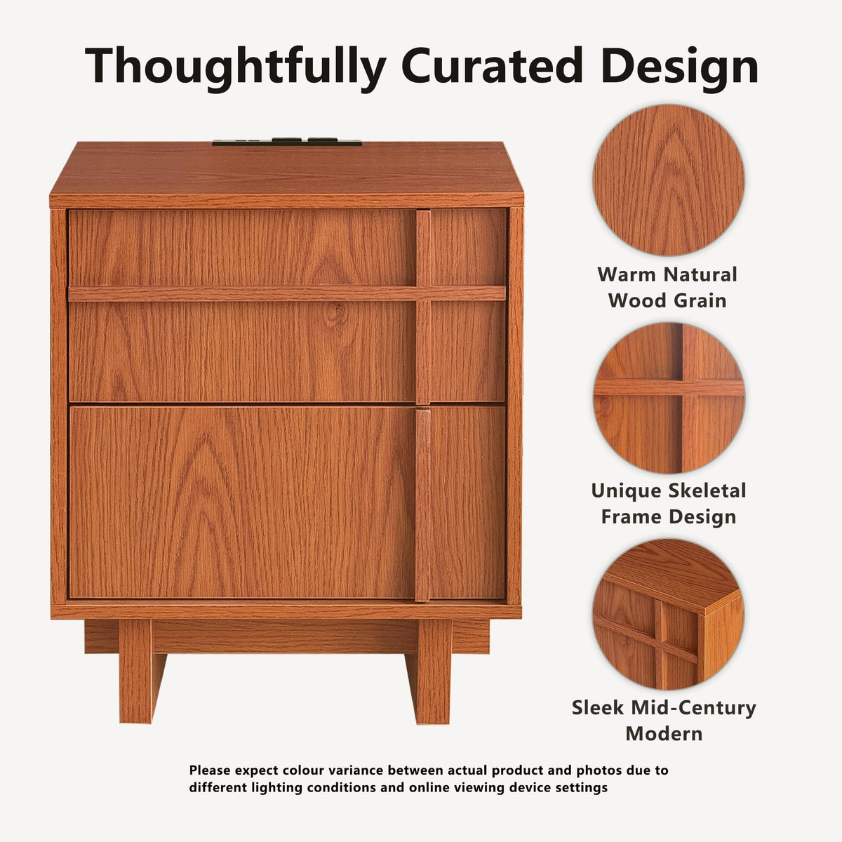 Mid Century Modern Nightstand Z571