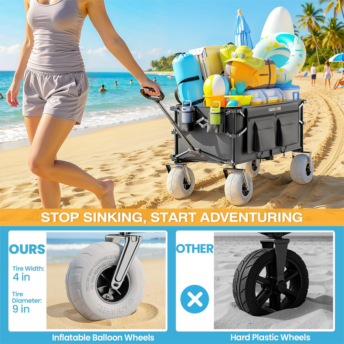 240L Beach Wagon with Balloon Wheels Z10243