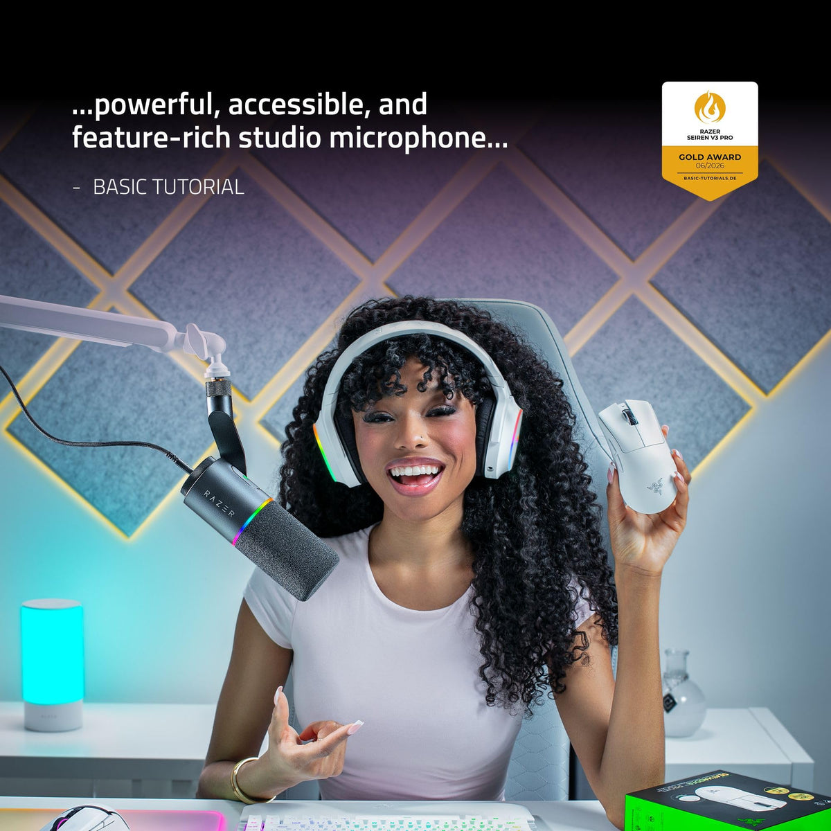 Black Dynamic USB Type C & XLR Microphone J239