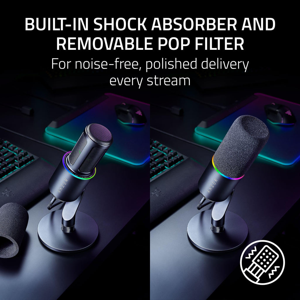 Black Dynamic USB Type C & XLR Microphone J239