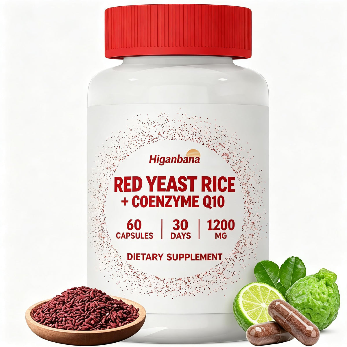 Red Yeast Rice CoQ10 Citrus Bergamot 60 Capsules K184397