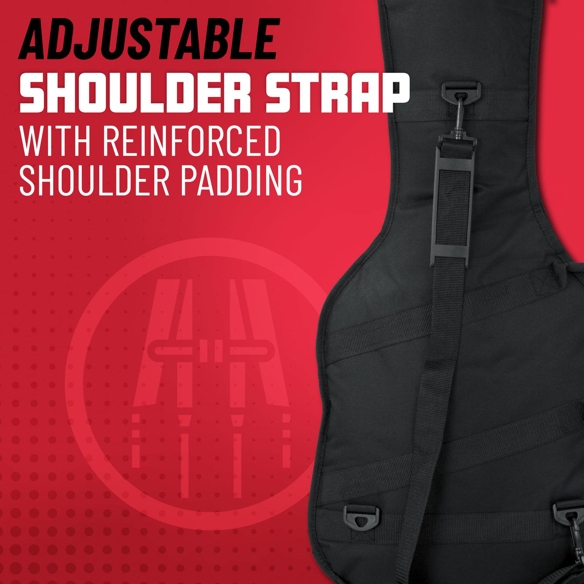Foam Padded Guitar Gig Bag for Mini Electric Guitars D9127