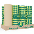 Bamboo Paper Towels, 8 Rolls, 2 Ply 120 Sheets T9314