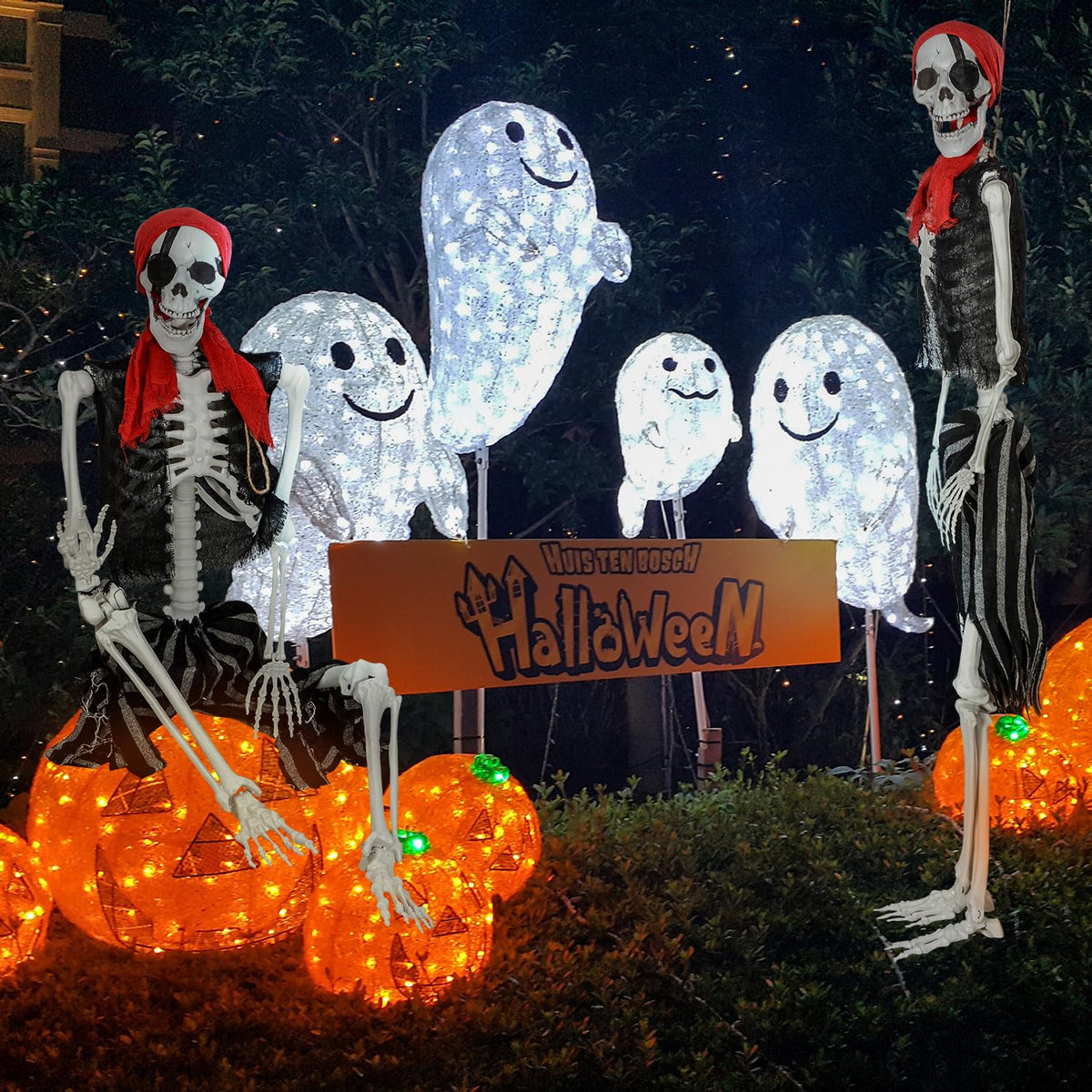 Life Size Pirate Skeleton with Movable Joints M2869