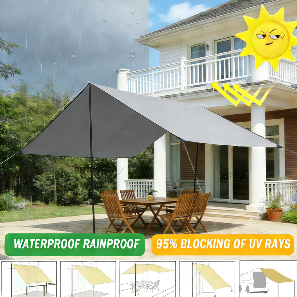 Light Gray 3.3′x3.3′ Waterproof UV Resistant Privacy Screen V5881