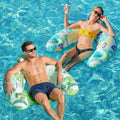 2 Pack Inflatable Pool Float Chair with Cup Holder Y121