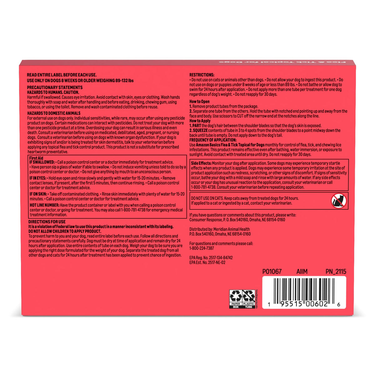 Flea and Tick Topical Treatment for Extra Large Dogs 3 Count E3414