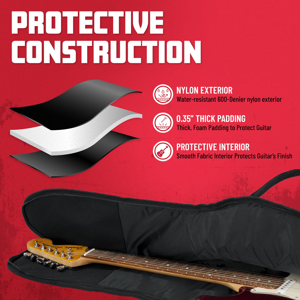 Foam Padded Guitar Gig Bag for Mini Electric Guitars D9127