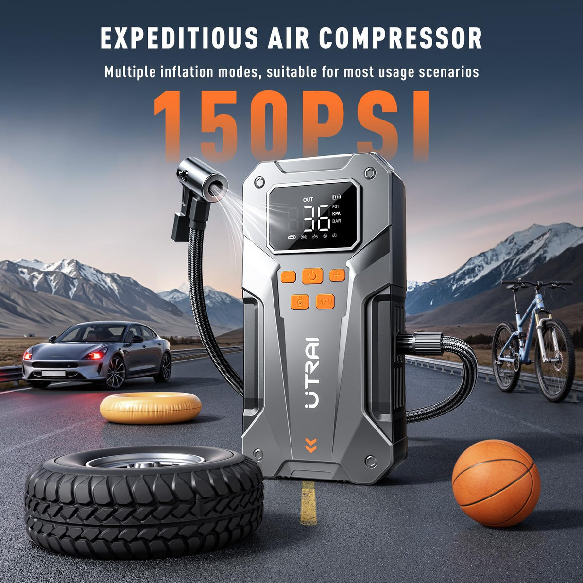 12V Jump Starter with Air Compressor J3222