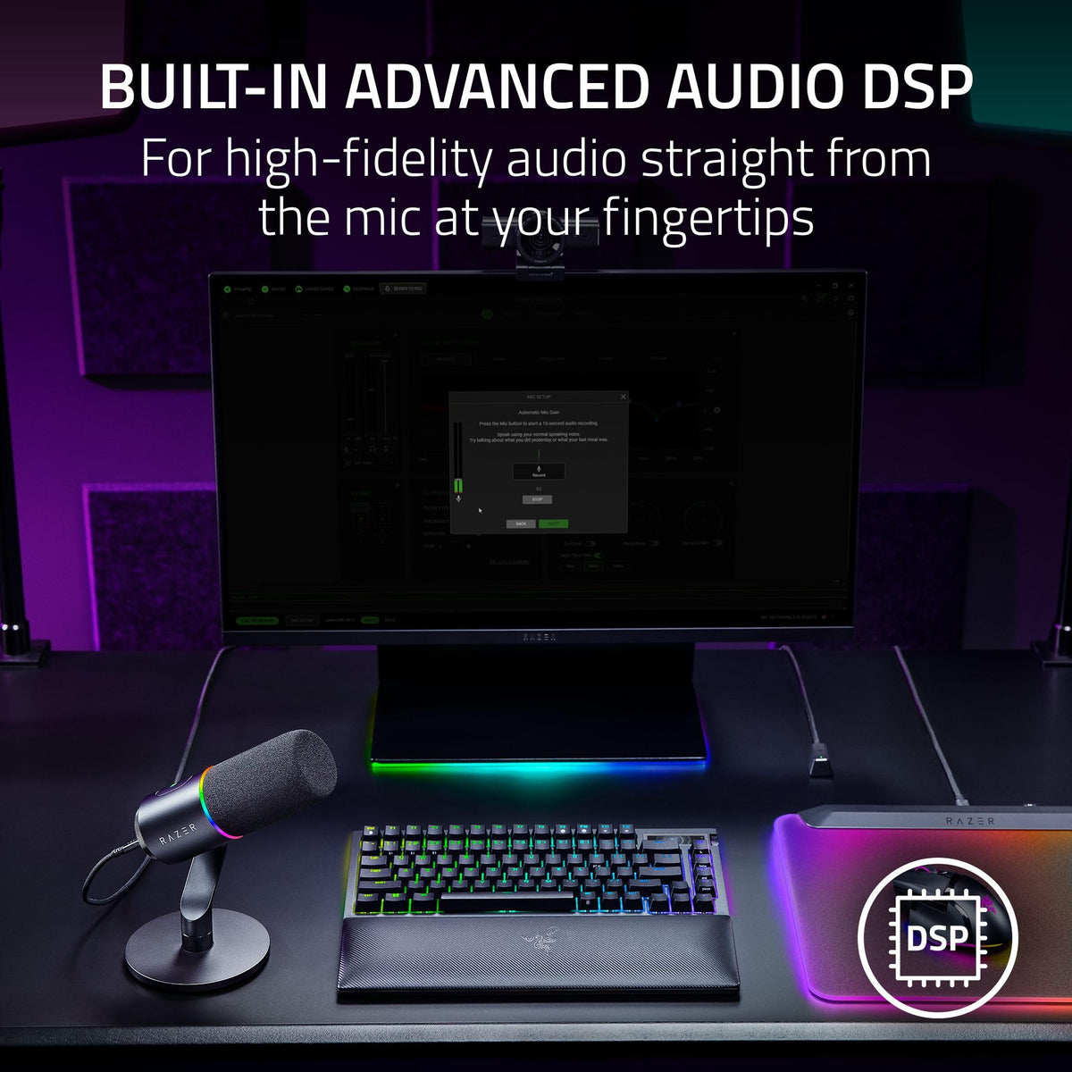 Black Dynamic USB Type C & XLR Microphone J239