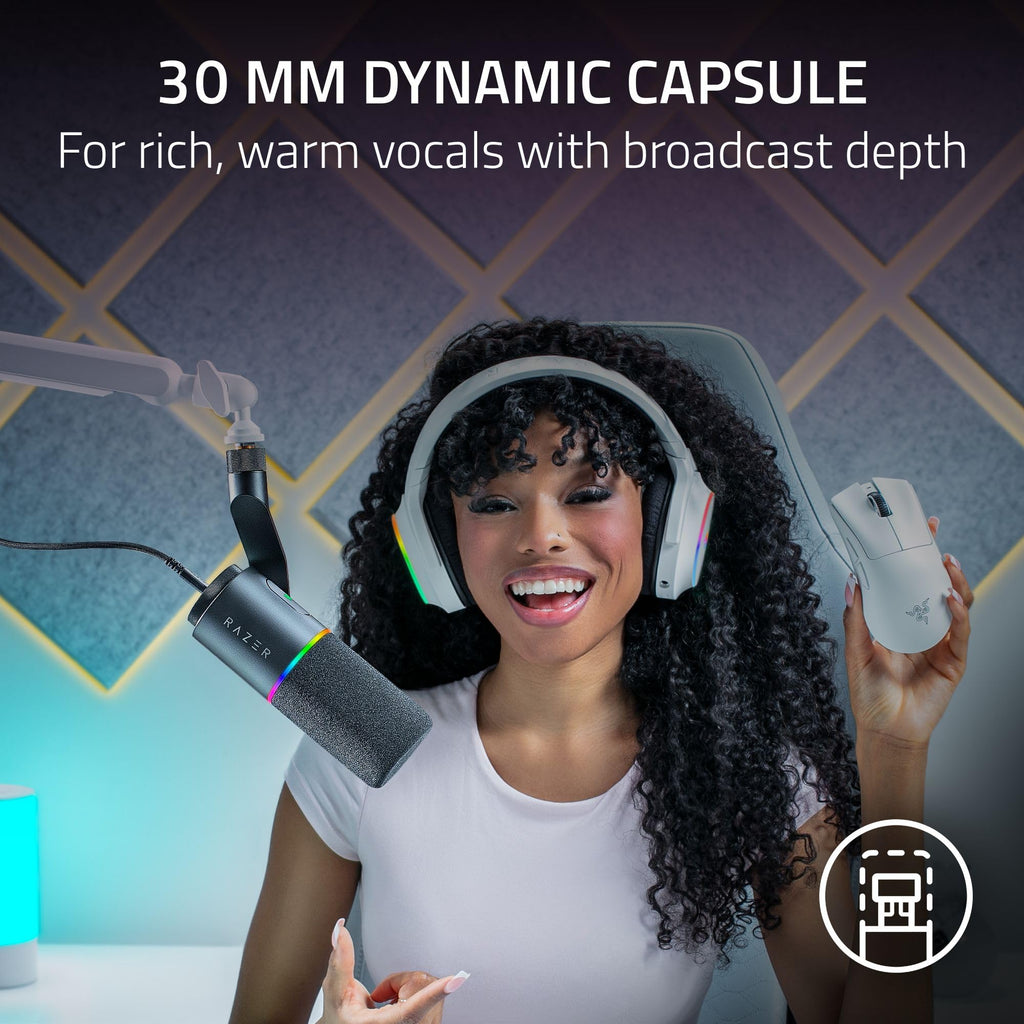 Black Dynamic USB Type C & XLR Microphone J239