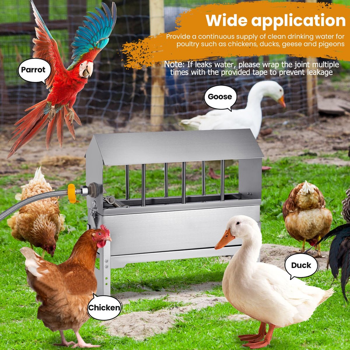 Stainless Steel Chicken Waterer B691