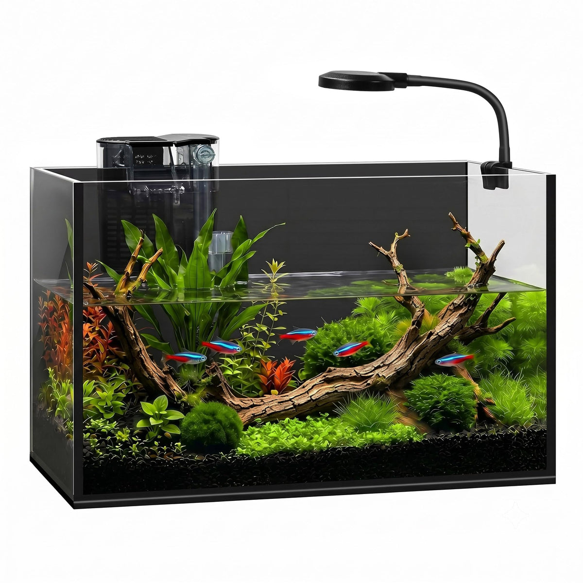 2 Gallon Fish Tank with Light and Filter J477079