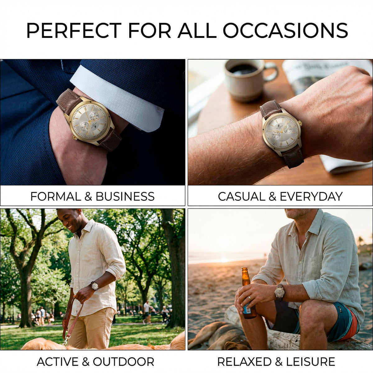 Men’s Analog Quartz Wrist Watches X712795
